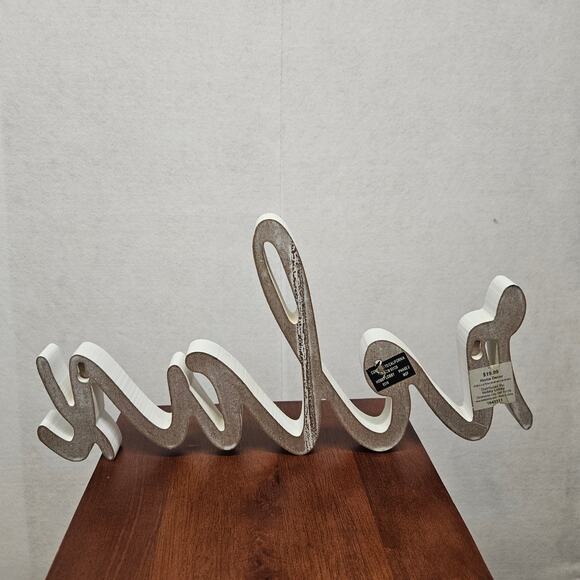 Bathroom Decor Wooden Art Wood Words Relax Sign Hobby Lobby - Picture 2 of 5